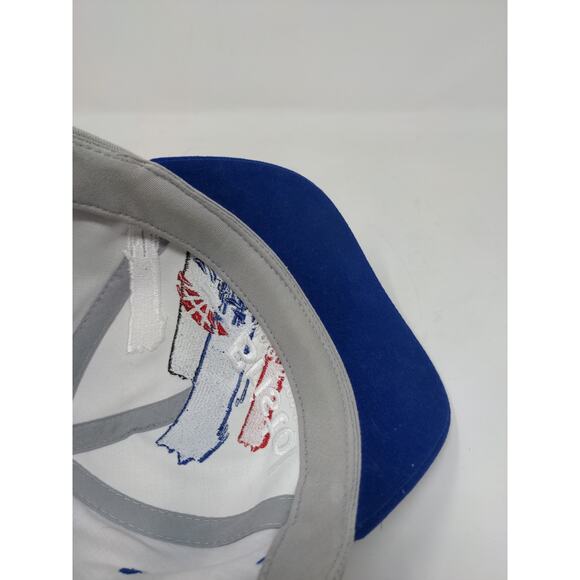 Bristol Motor Speedway Slideback Hat Embroidered Logo Spell Out Gray Blue - Picture 9 of 10